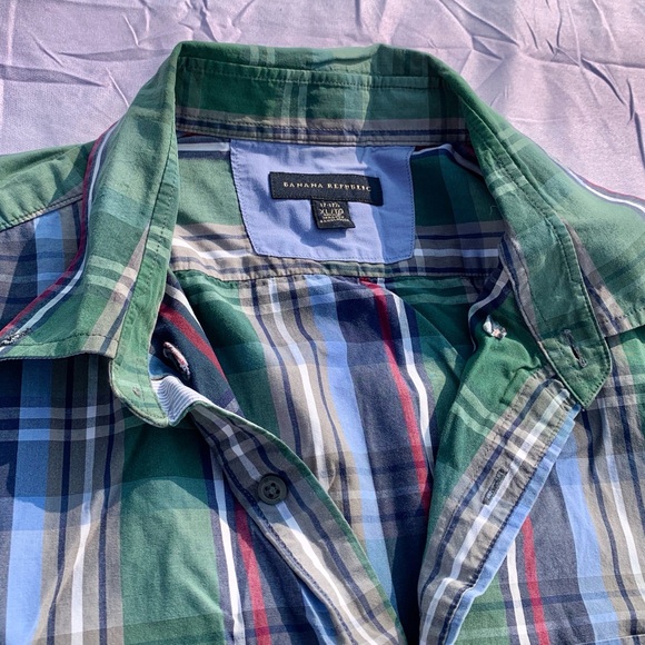 Banana Republic plaid dress shirt XL - Picture 2 of 2